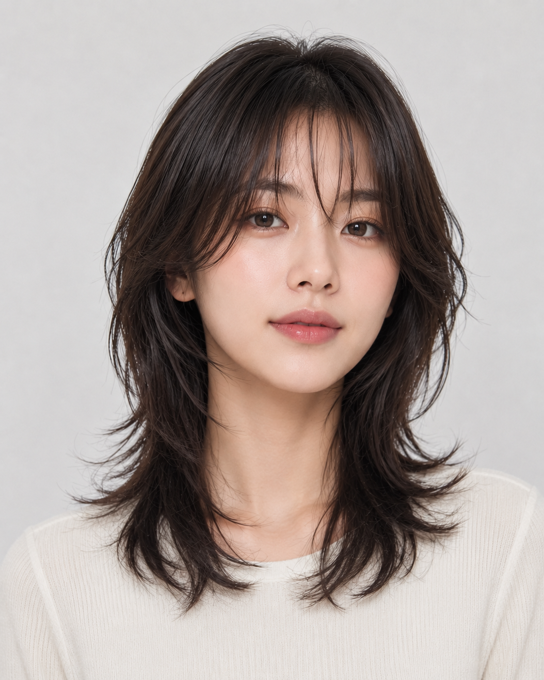 미디엄 울프컷
